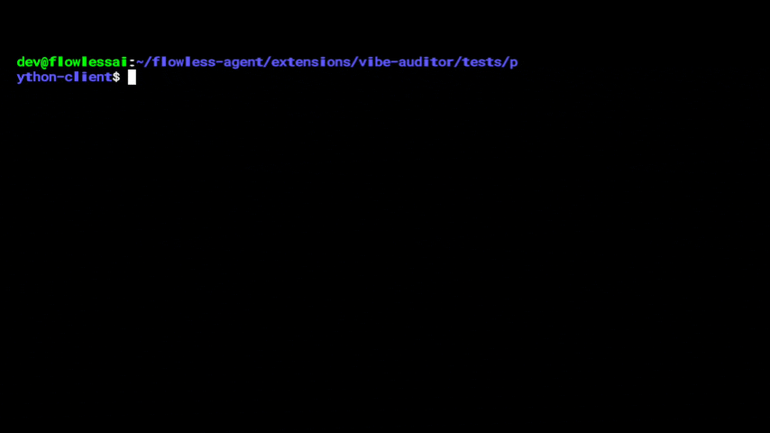 Vibe Auditor terminal interface